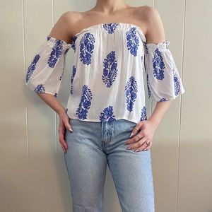 Off the shoulder Blouse from a small business boutique